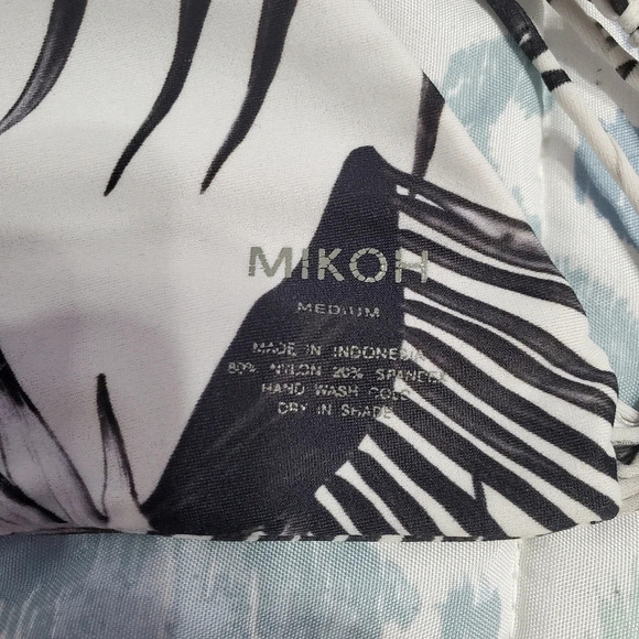 Mikoh Banyans Multi String Bikini Swim Top In Palm Leaf M - Picture 6 of 9